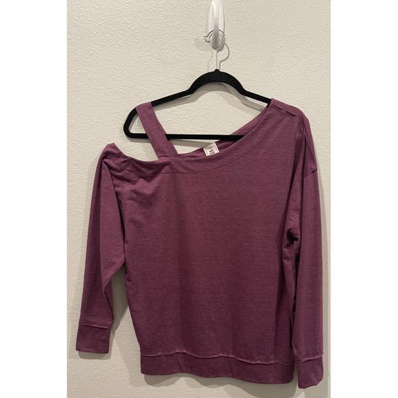 WE THE FREE Off Shoulder Plum Purple Pullover Shirt - Picture 3 of 7